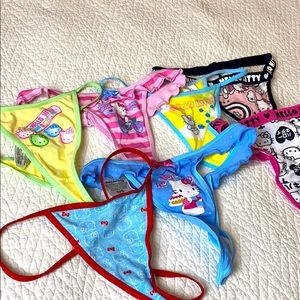 Hello Kitty Thong Lot of 7